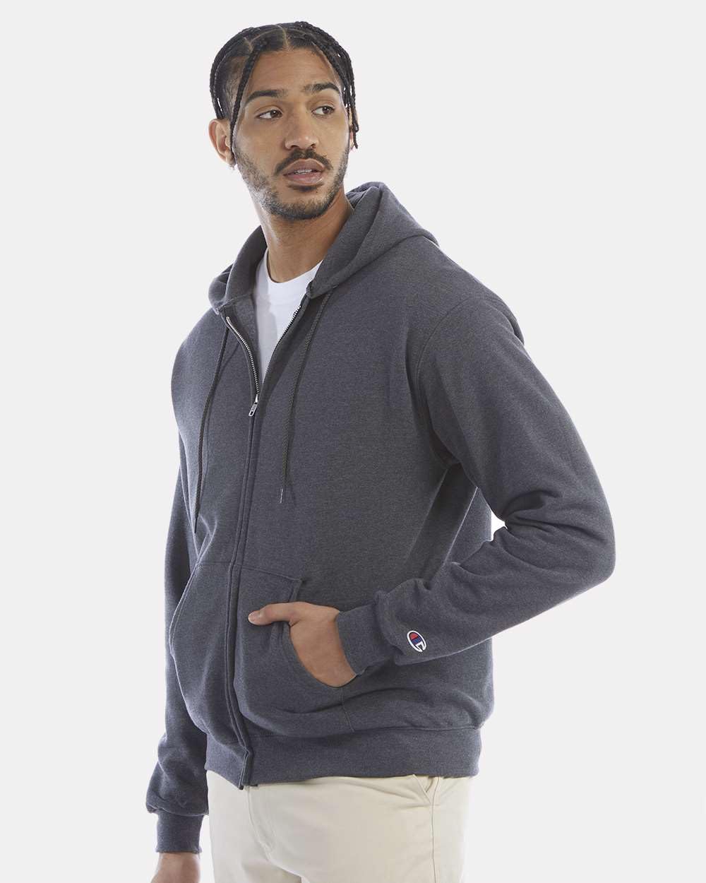 Champion S800 Men’s Powerblend Full-Zip Hoodie