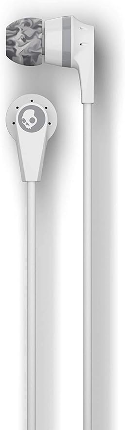 Skullcandy Ink’d Wireless Bluetooth Earbuds – Noise Isolating, 8-Hr Battery, Mic, Lightweight Collar – White