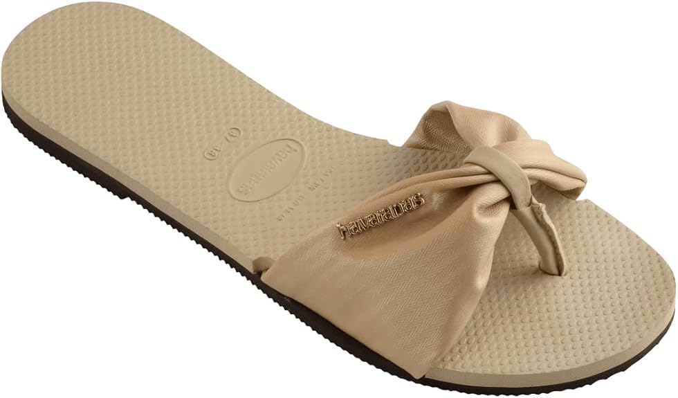 Havaianas Women’s You St. Tropez Lush Sandal – Sand Grey, Size 7/8