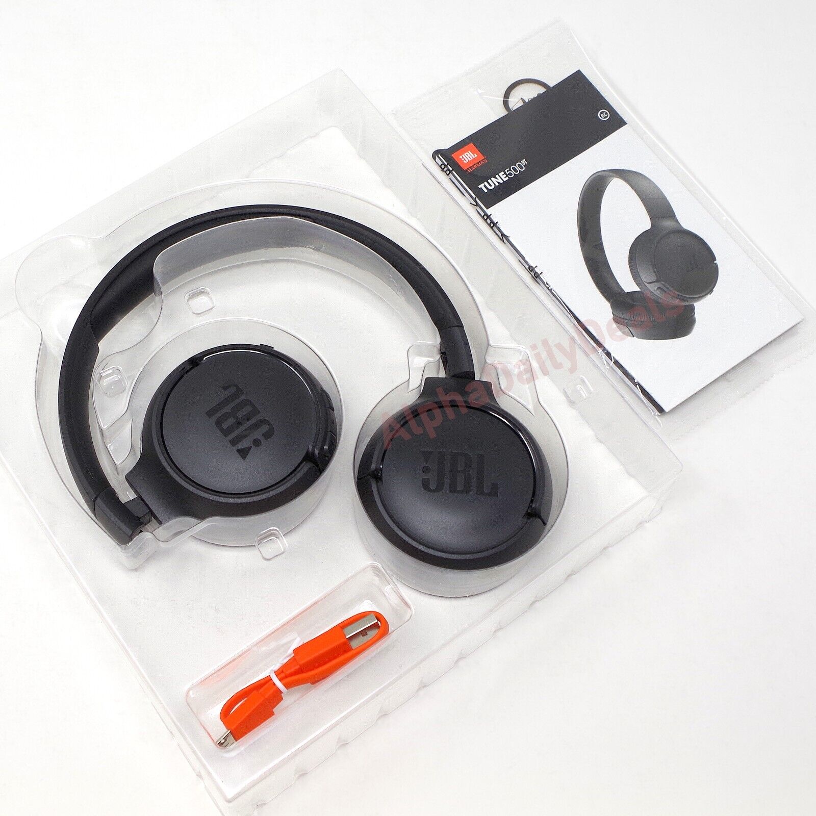 NEW JBL Tune 500BT Wireless Bluetooth On-Ear Headphones with Microphone Black