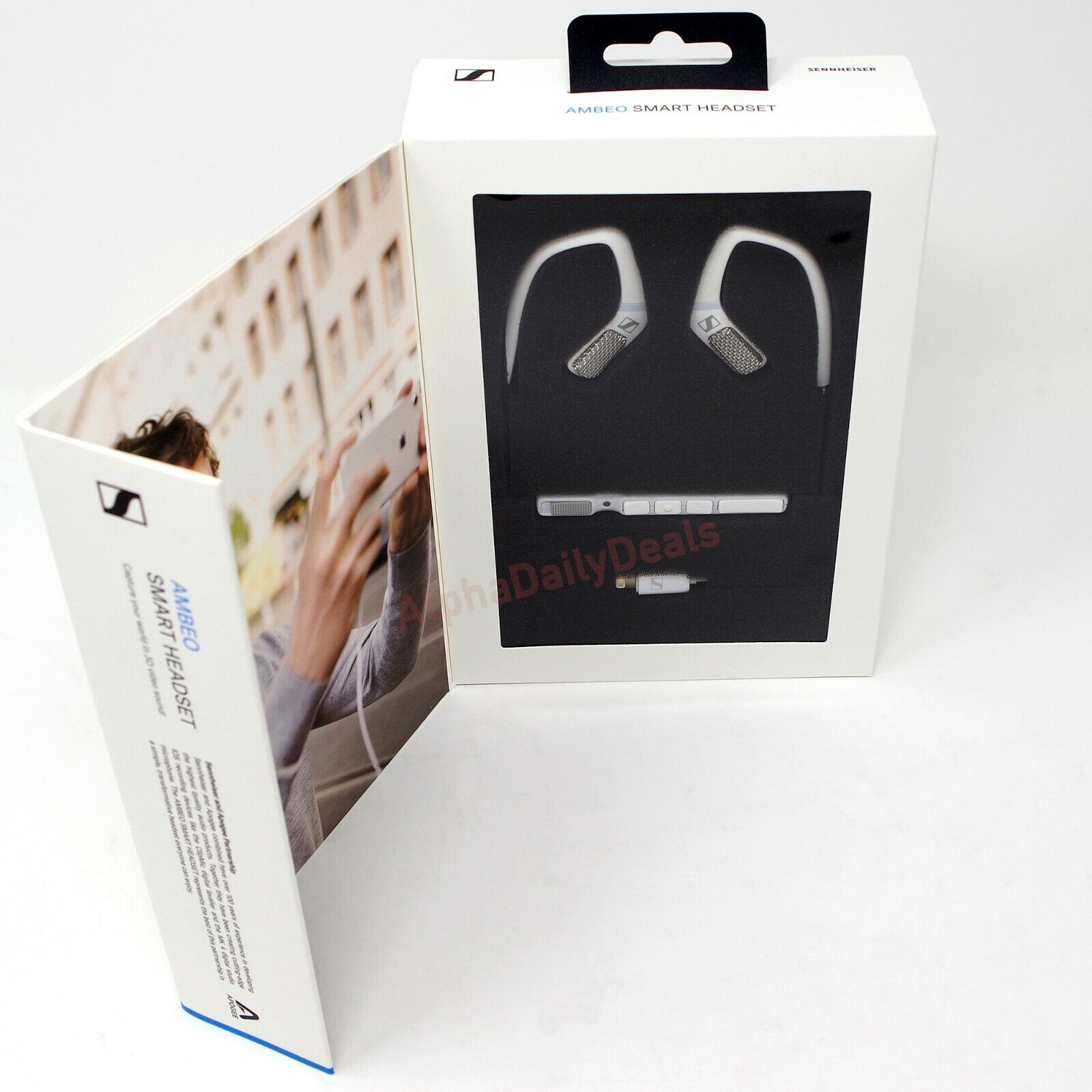 Sennheiser Ambeo Smart In-Ear Headset with Mic Lightning iOS iPhone iPad White