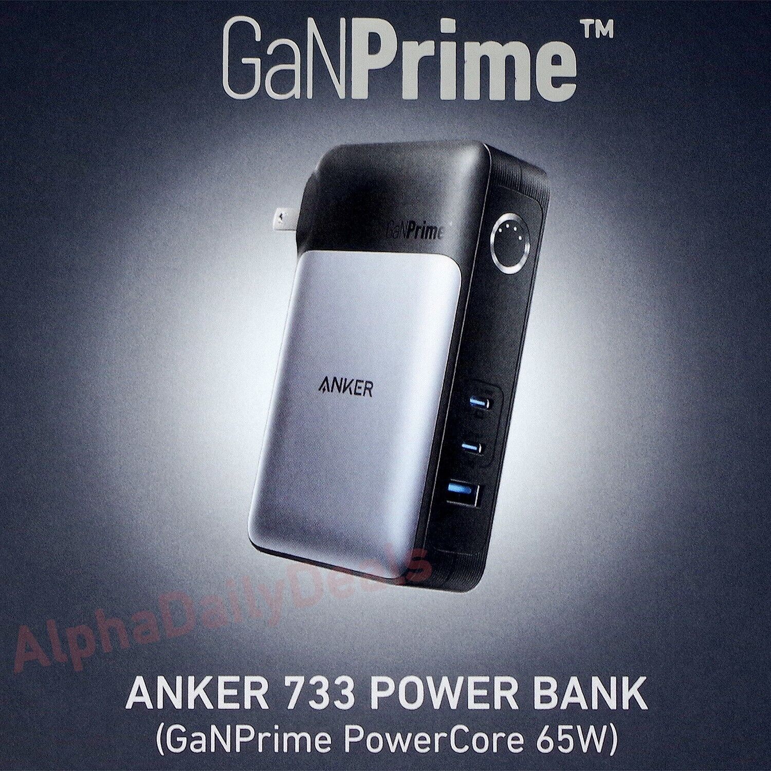 Anker 733 Portable Charger 10000 mAh Power Bank GaNPrime PowerCore 65W