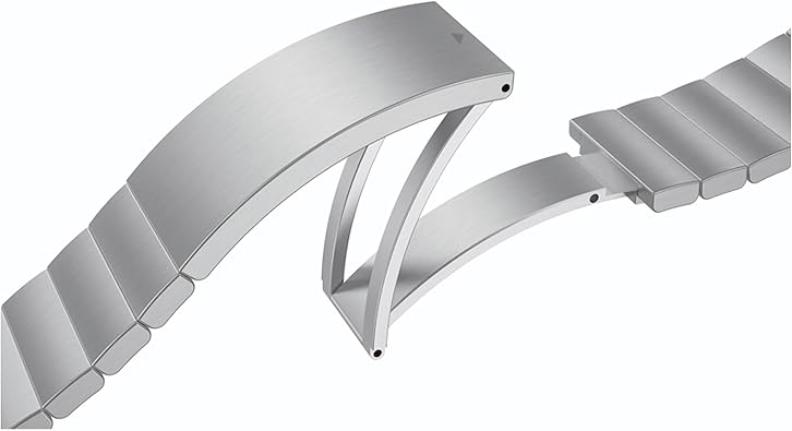 Samsung Galaxy Watch4 Classic Metal Link Band (Silver, Large)