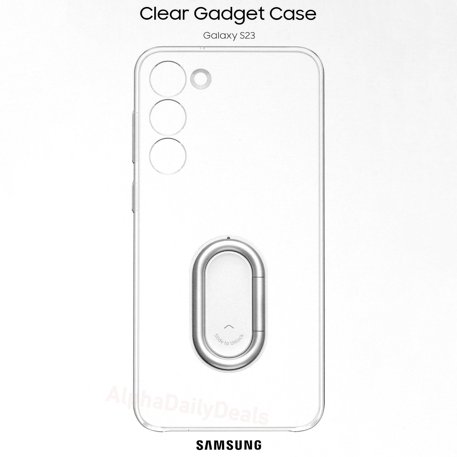 Samsung Galaxy S23 Clear Gadget Phone Case (Transparent) – US Version