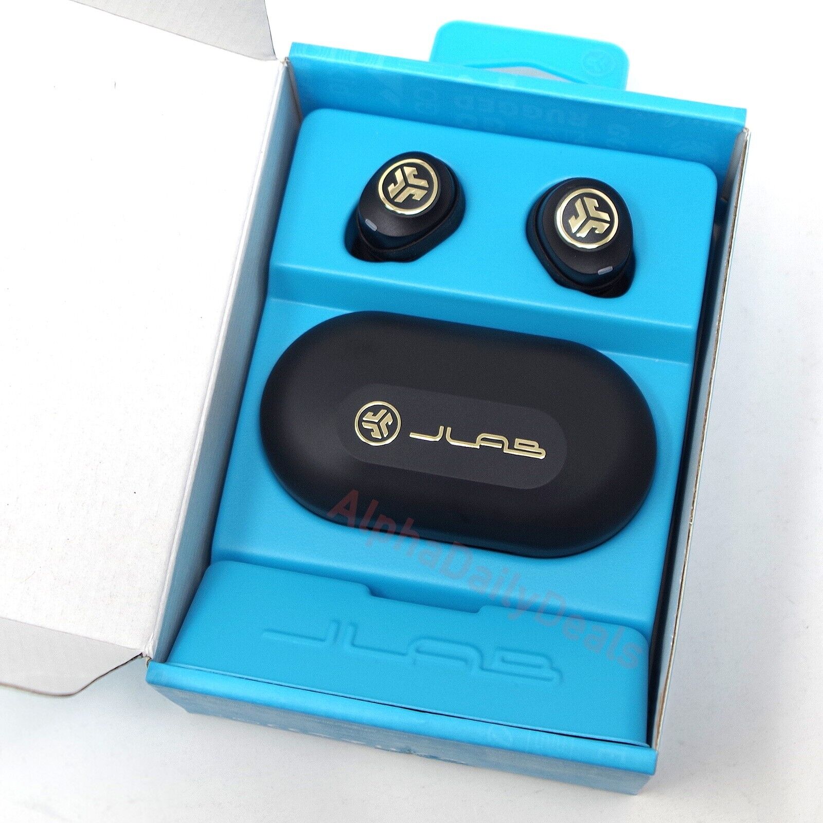 JLab JBuds Air Icon True Wireless Earbuds – Black/Gold