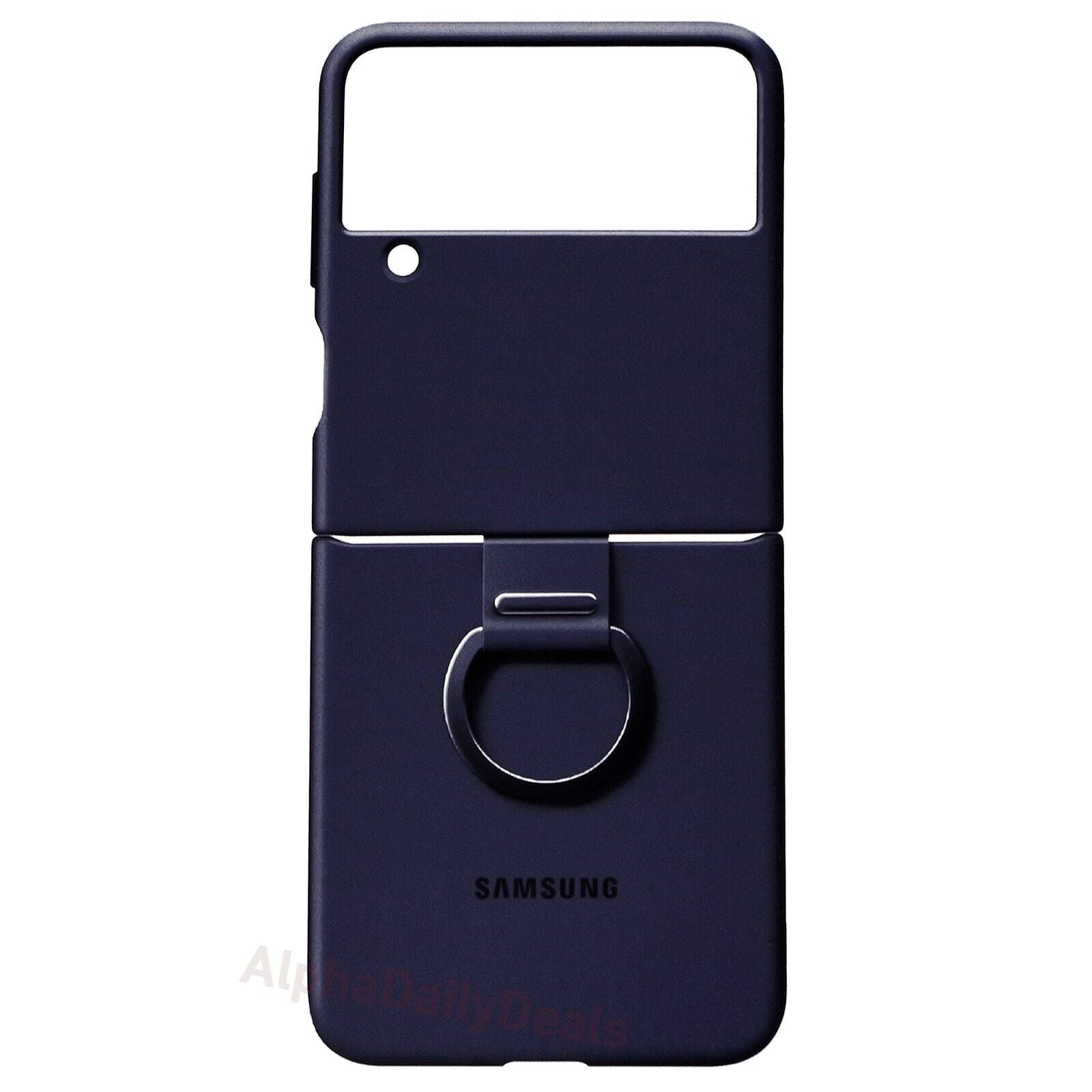 Samsung Galaxy Z Flip4 Silicone Cover with Ring (Navy) – US Version