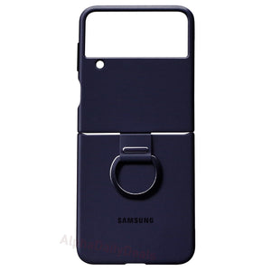 Samsung Galaxy Z Flip4 Silicone Cover with Ring (Navy)  US Version