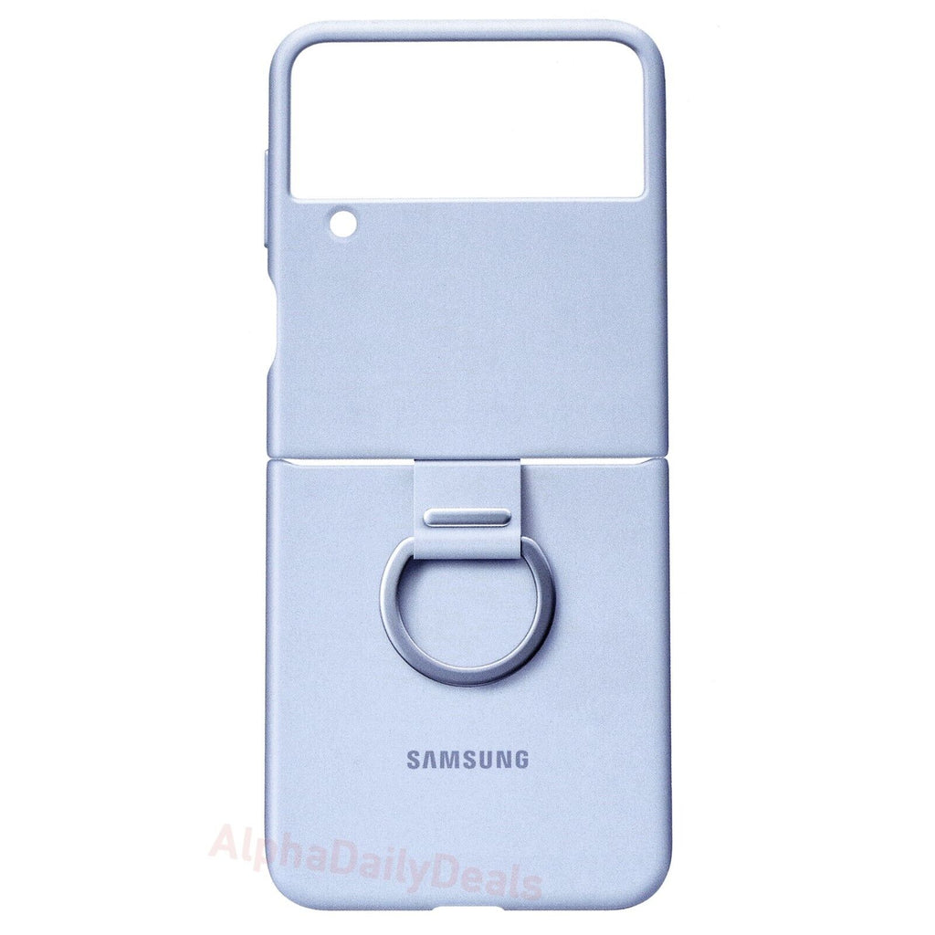 Samsung Galaxy Z Flip4 Silicone Cover with Ring (Arctic Blue)  US Version