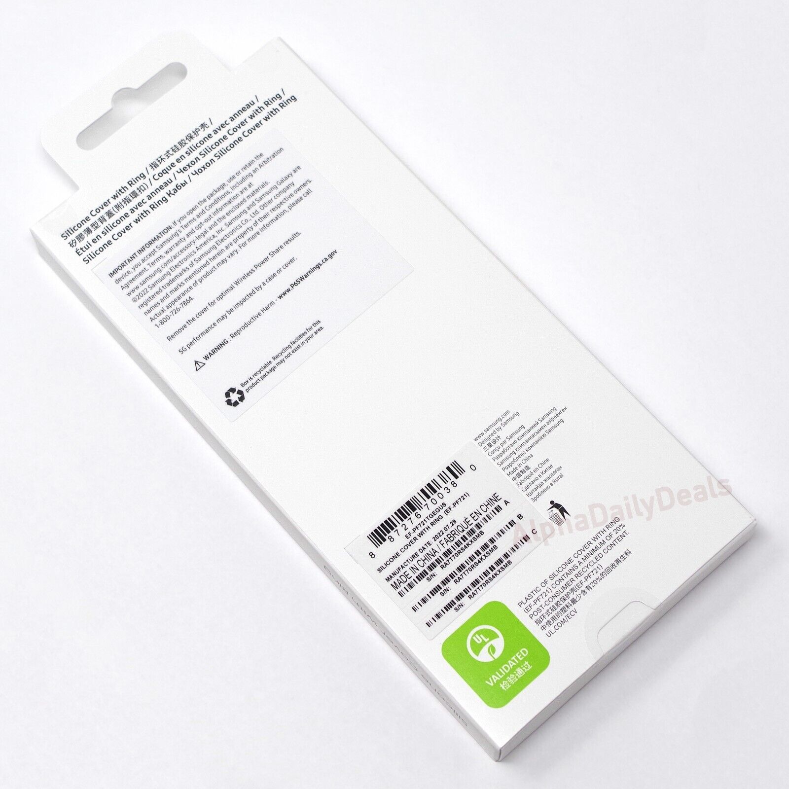 Samsung Galaxy Z Flip4 Silicone Cover with Ring (Green) – US Version