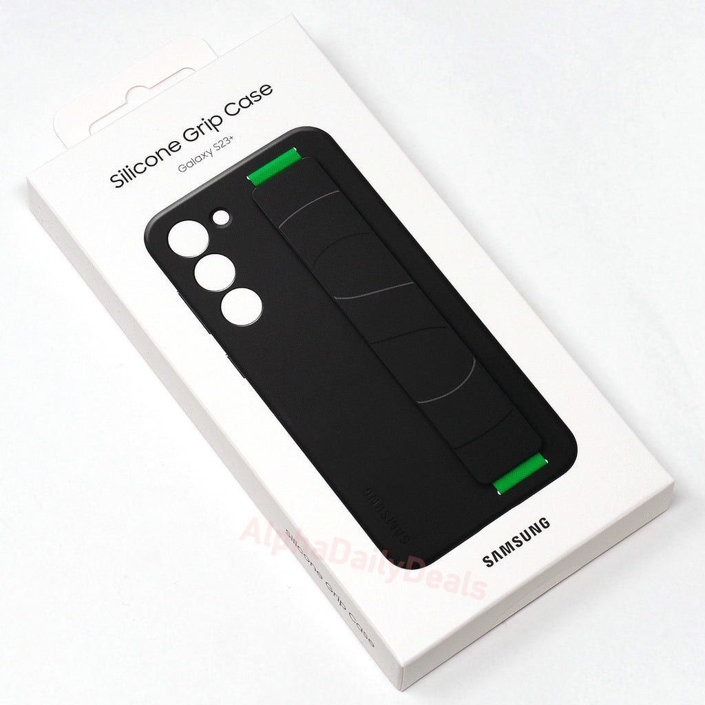 Samsung Galaxy S23+ Silicone Grip Phone Case (Black)  US Version