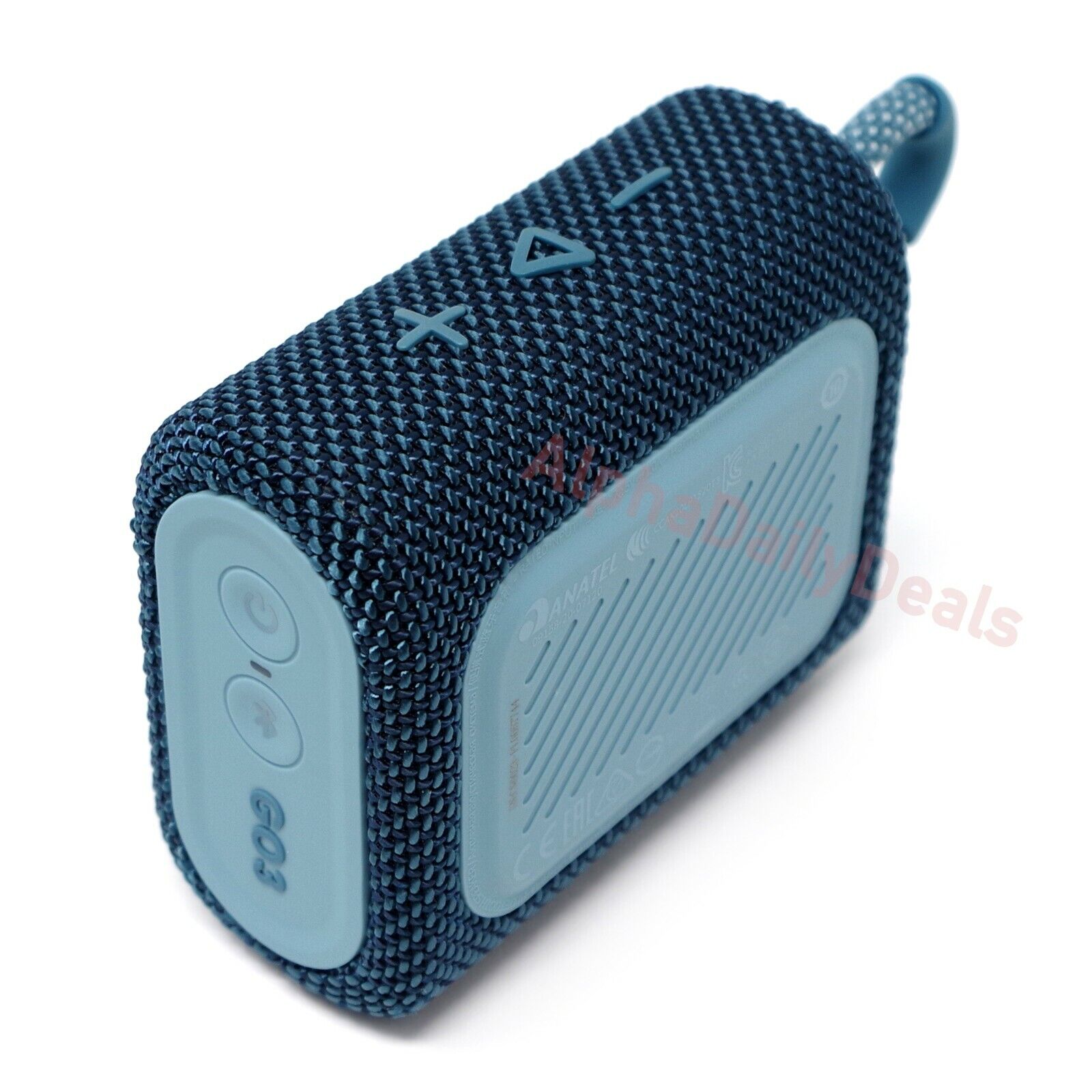 JBL Go 3 Waterproof Bluetooth Speaker (Blue, Renewed)