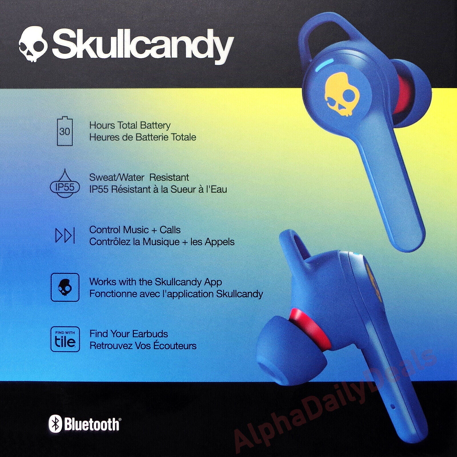 Skullcandy Indy Evo In-Ear Wireless Earbuds (Blue)