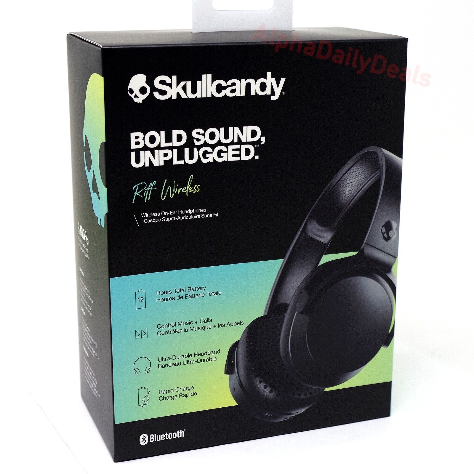 Skullcandy Riff Wireless On-Ear Headphones (Black)