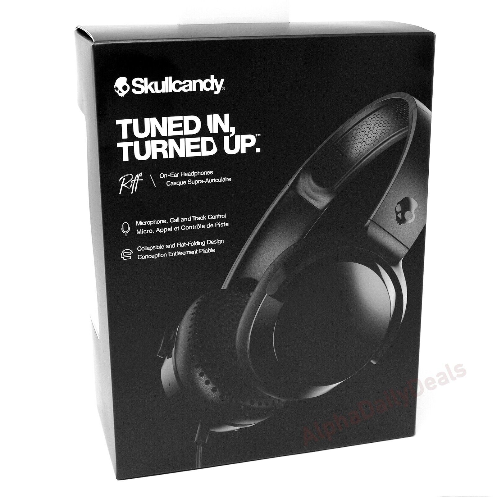 Skullcandy Riff On-Ear Wired Headphones (Black)