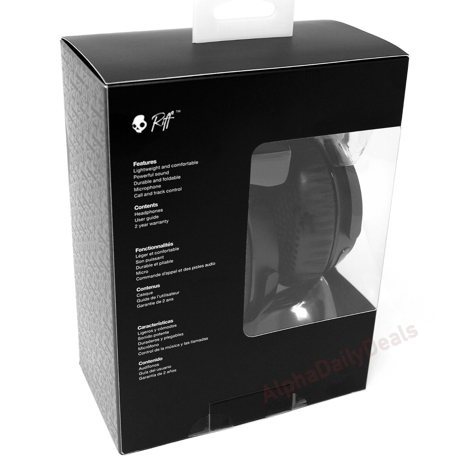 Skullcandy Riff On-Ear Wired Headphones (Black)