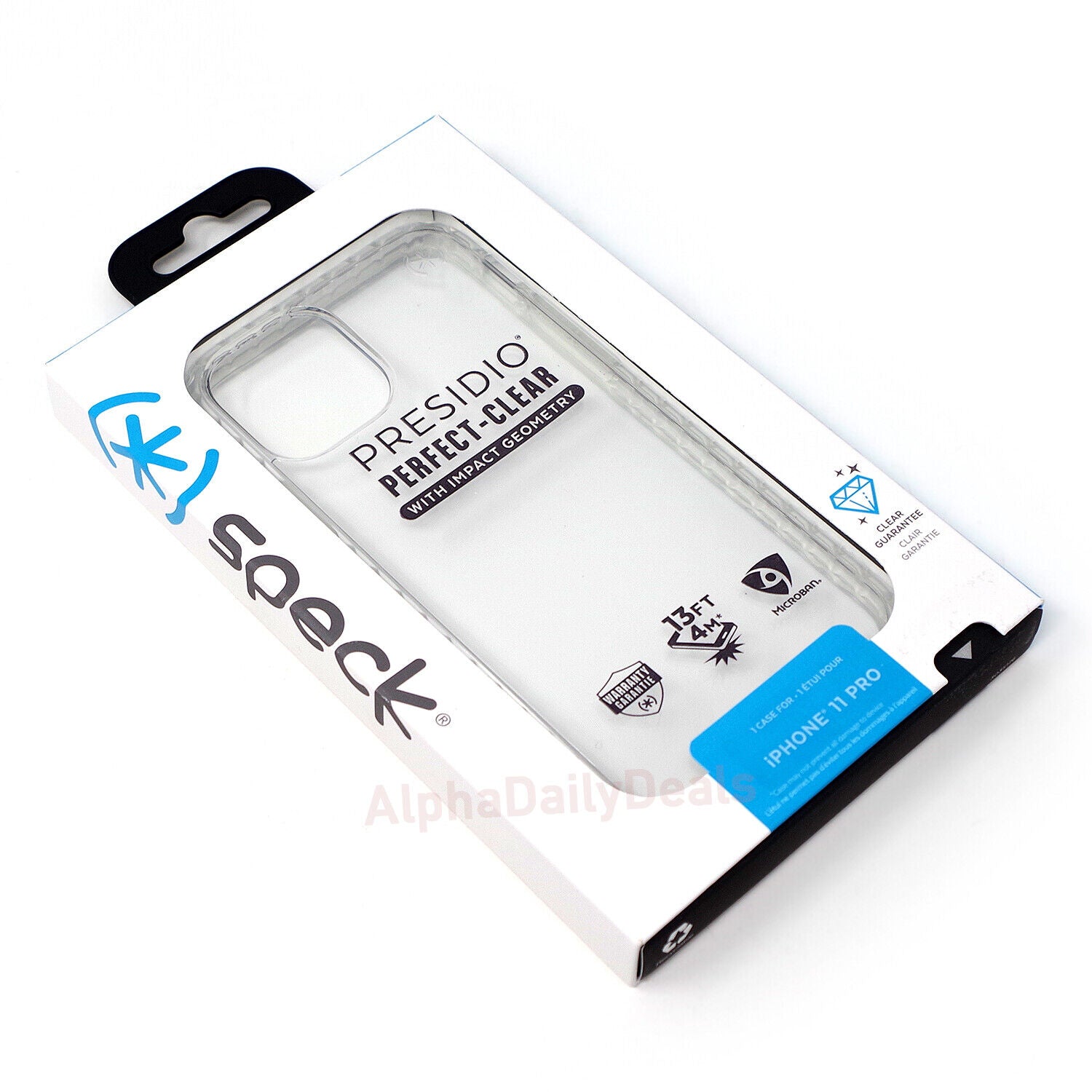 Speck Presidio Perfect-Clear with Impact Geo iPhone 11 Pro Case – Clear/Clear