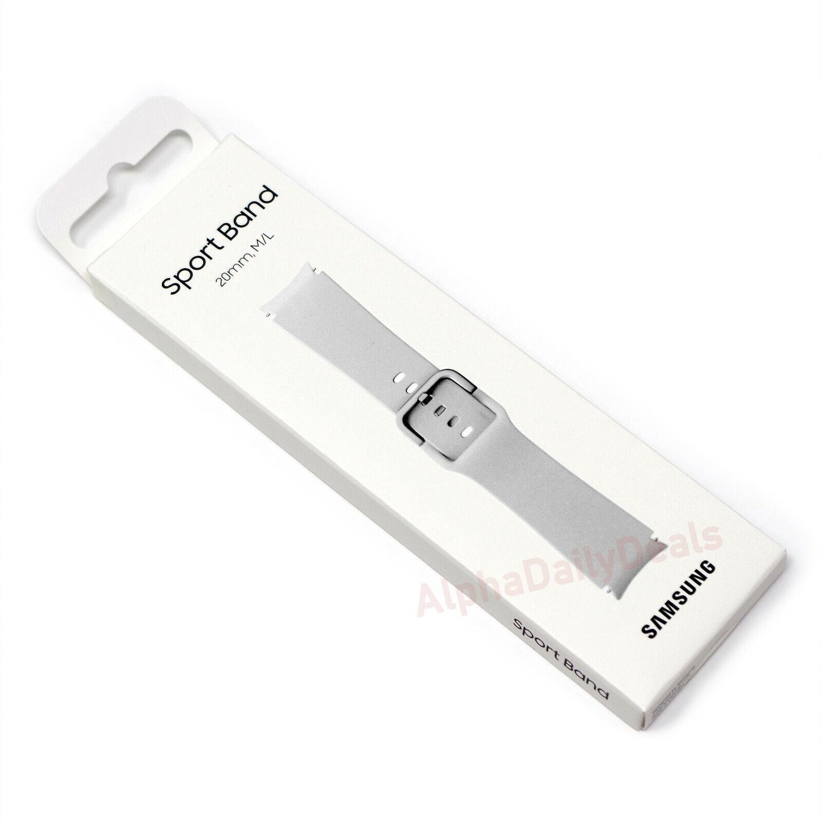 Samsung Silicone Watch Band (Medium/Large)  Galaxy Watch4/4 Classic (Silver)
