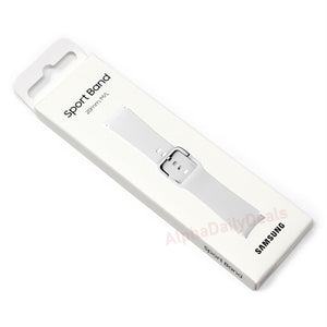 Samsung Silicone Watch Band (White, Medium/Large)  Galaxy Watch4/4 Classic