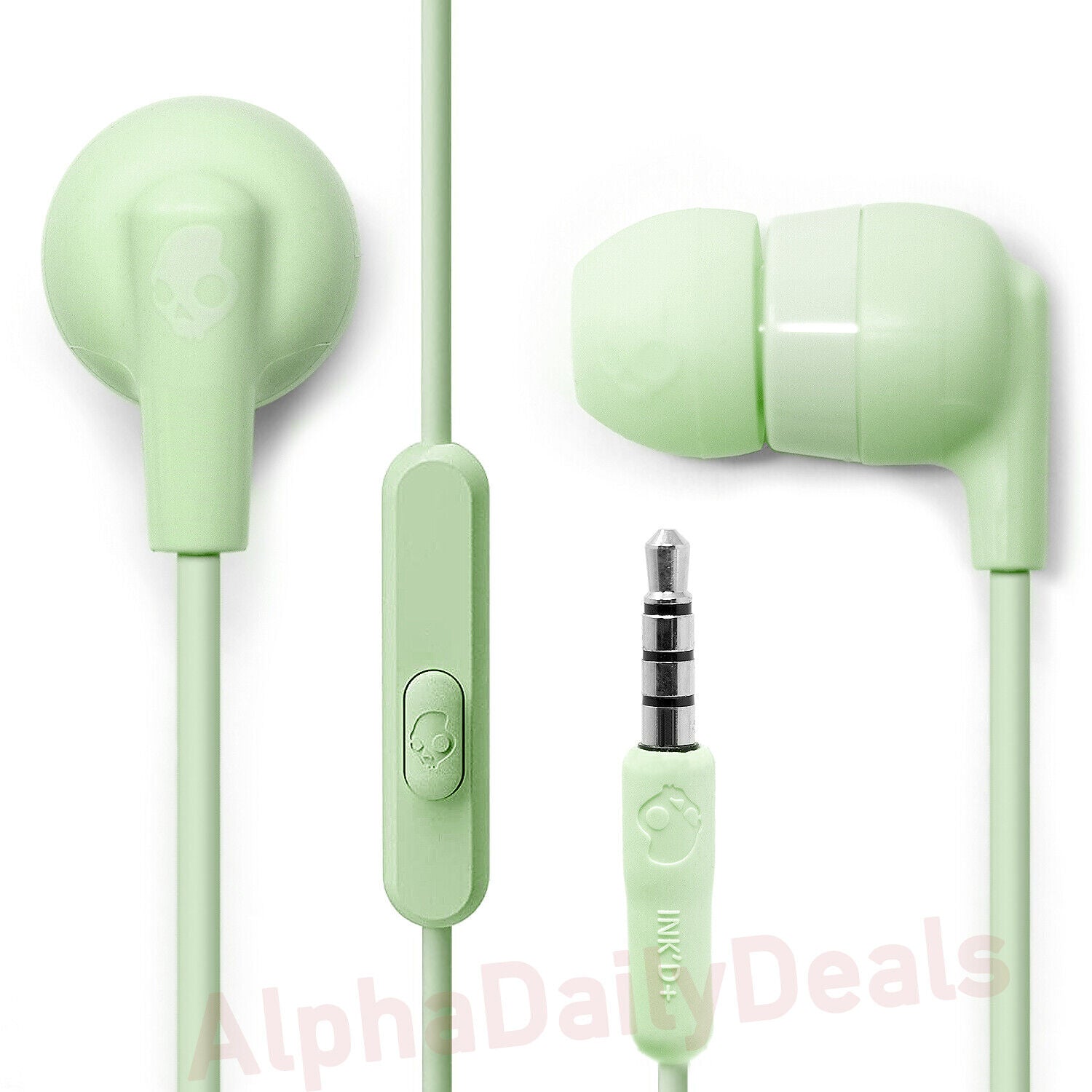 Skullcandy Ink’d+ In-Ear Earbuds (Mint)