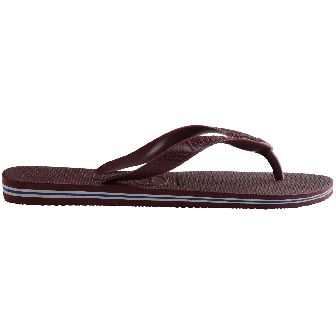 Havaianas Men’s Brazil Logo Flip Flops – Grape Wine (11-12)