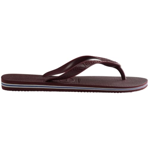 Havaianas Men’s Brazil Logo Flip Flops – Grape Wine (11-12)