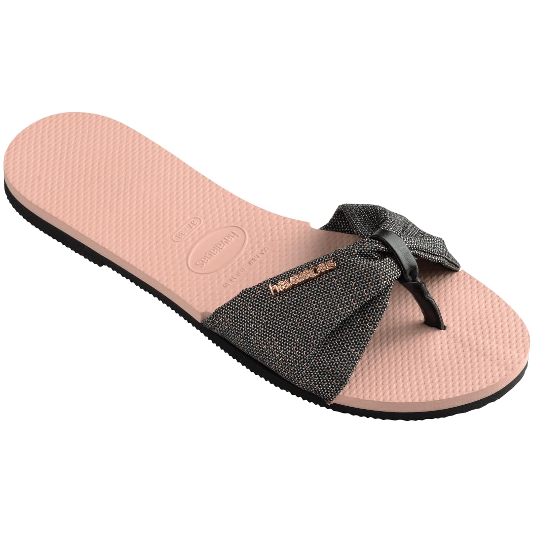 Havaianas You St. Tropez Shine Flip-Flop, Ballet Rose (7/8 US)