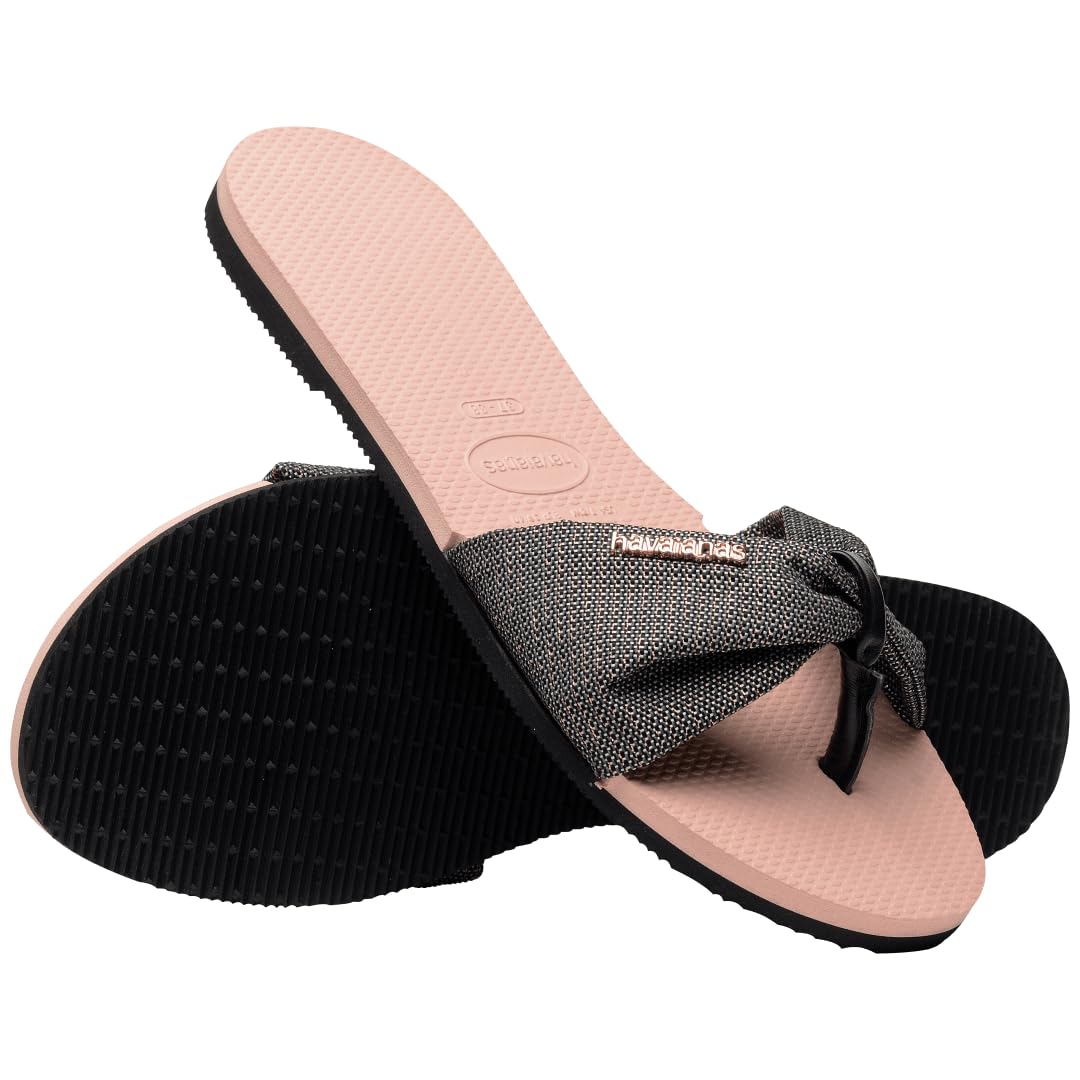 Havaianas You St. Tropez Shine Flip-Flop, Ballet Rose (7/8 US)