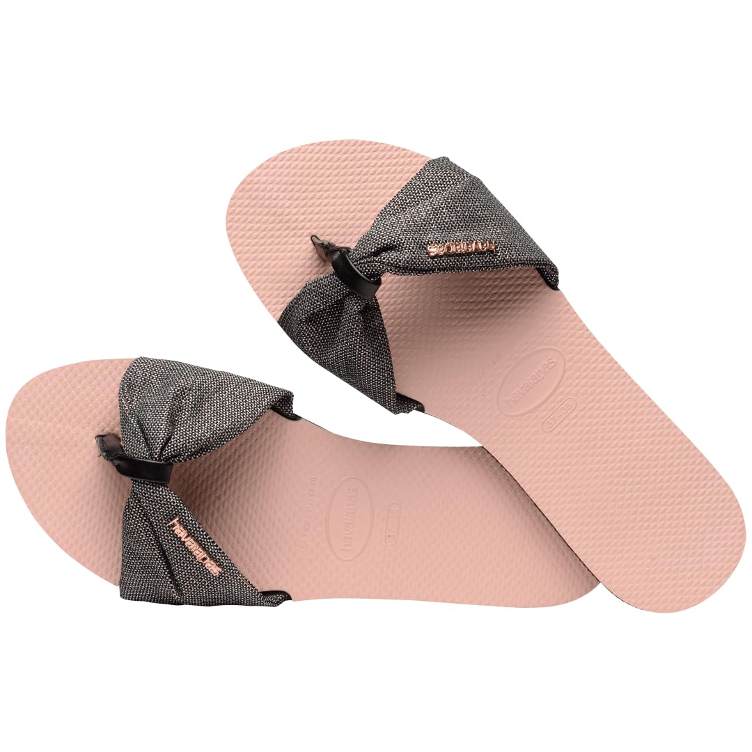 Havaianas You St. Tropez Shine Flip-Flop, Ballet Rose (7/8 US)