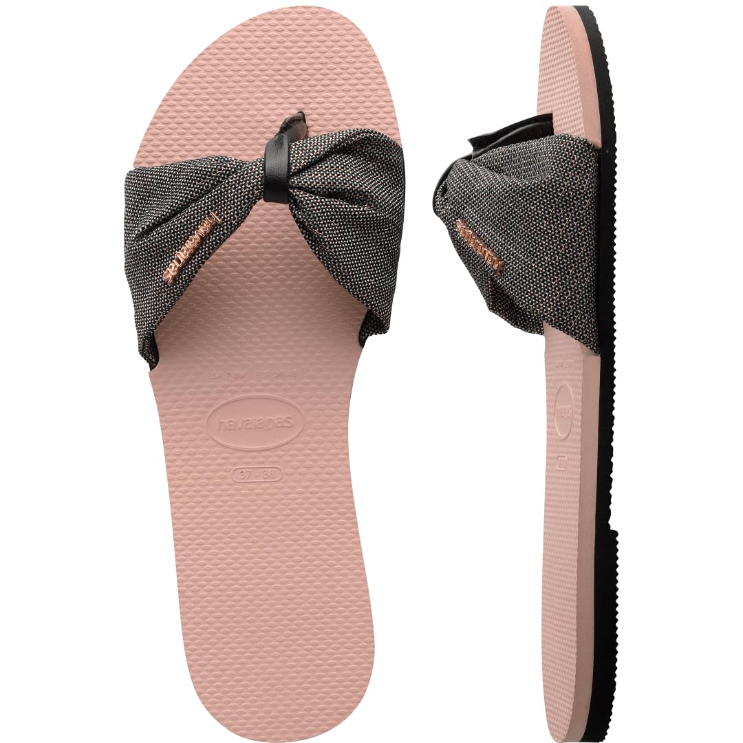 Havaianas You St. Tropez Shine Flip-Flop, Ballet Rose (7/8 US)