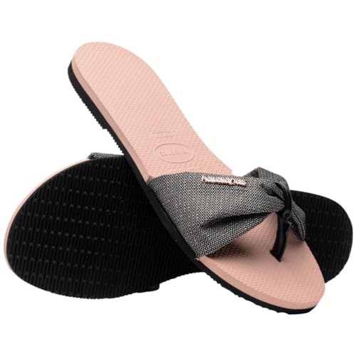 Havaianas You St. Tropez Shine Flip-Flop, Ballet Rose (7/8 US)