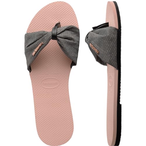 Havaianas You St. Tropez Shine Flip-Flop, Ballet Rose (7/8 US)