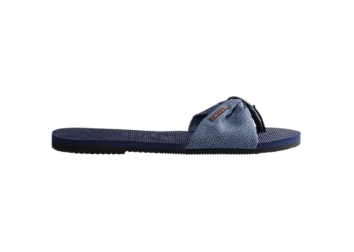 Havaianas You St. Tropez Shine Flip Flop, Navy Blue (7-8 US)