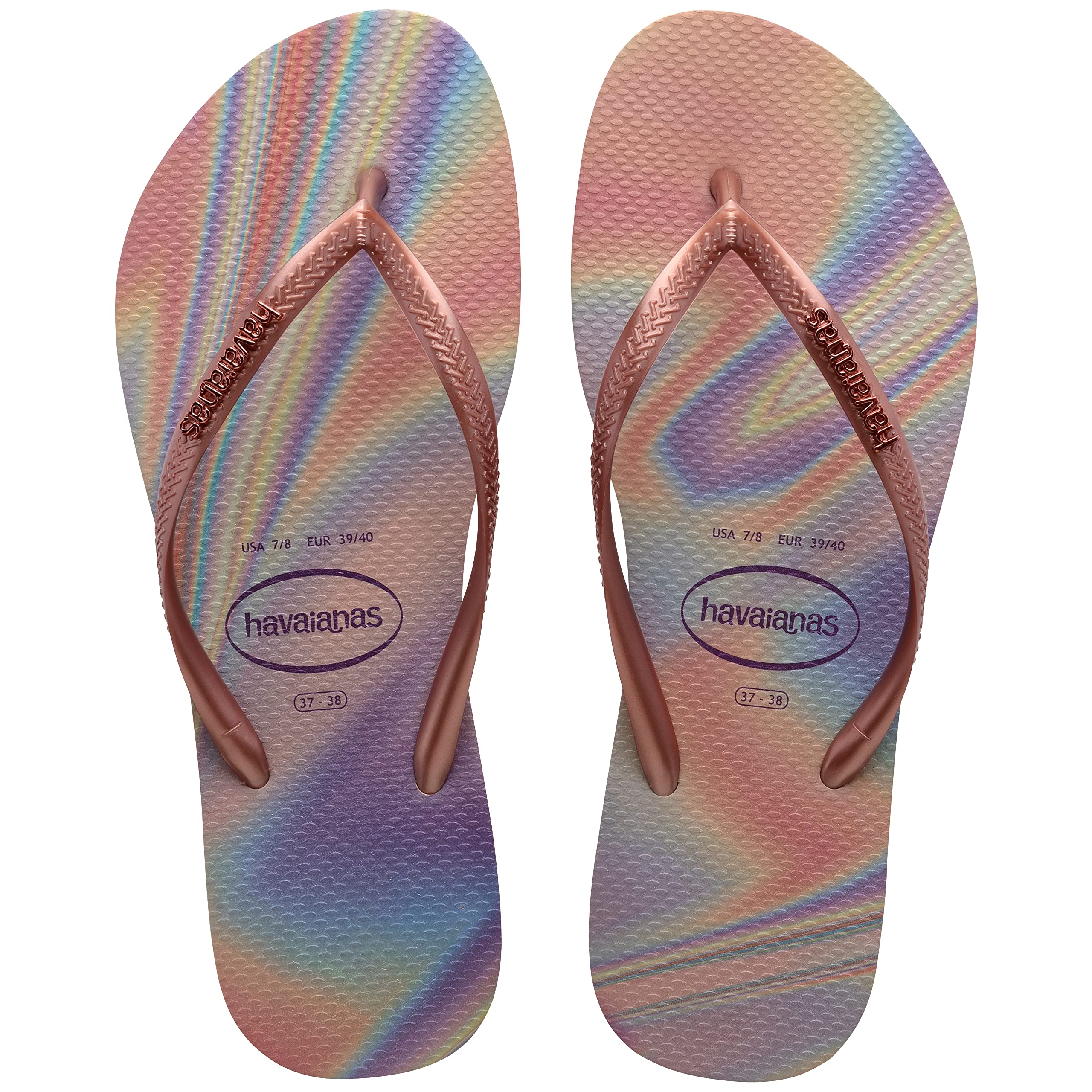 Havaianas Slim Iridescent Flip Flop – Lime Green (9/10 US)