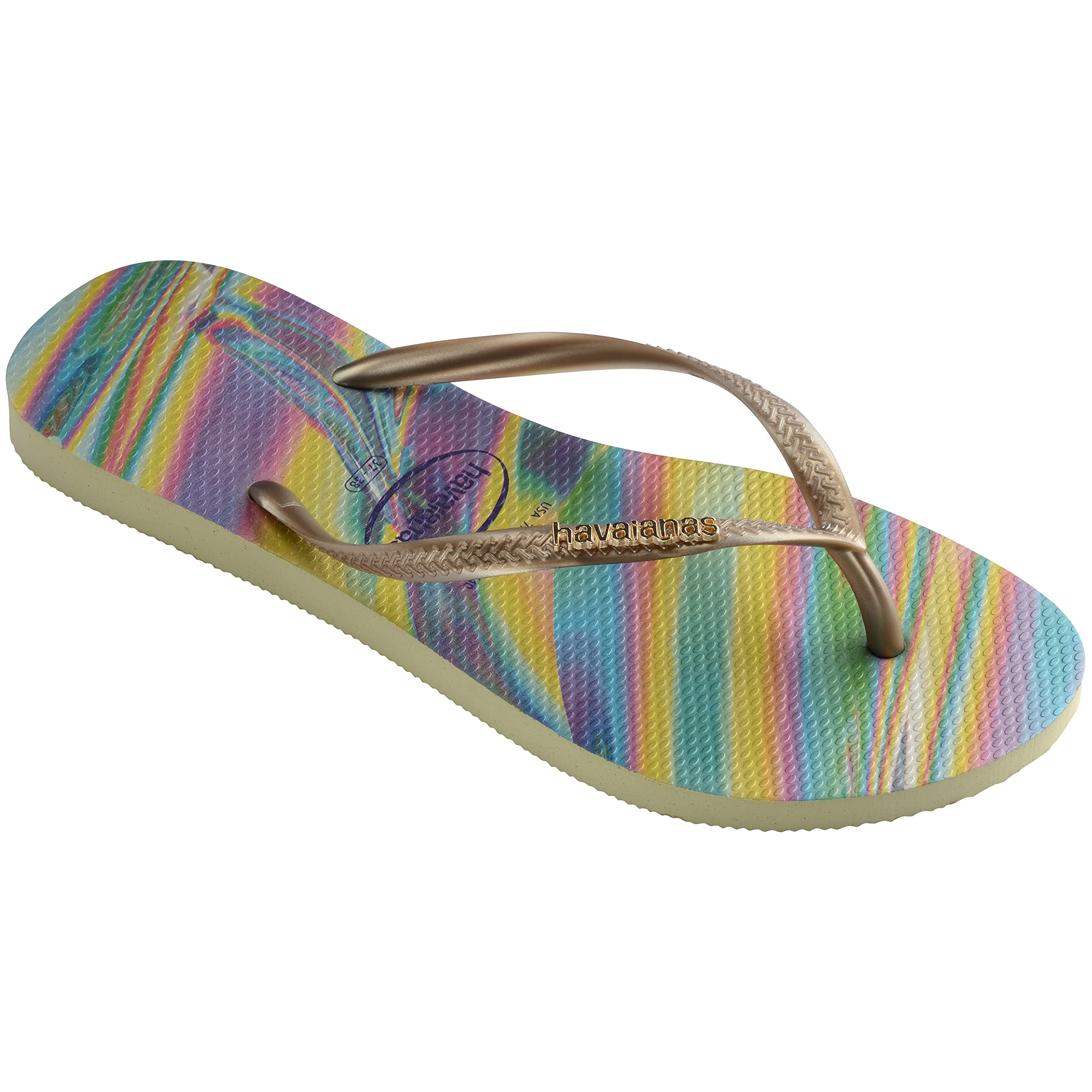 Havaianas Slim Iridescent Flip Flop – Lime Green (9/10 US)