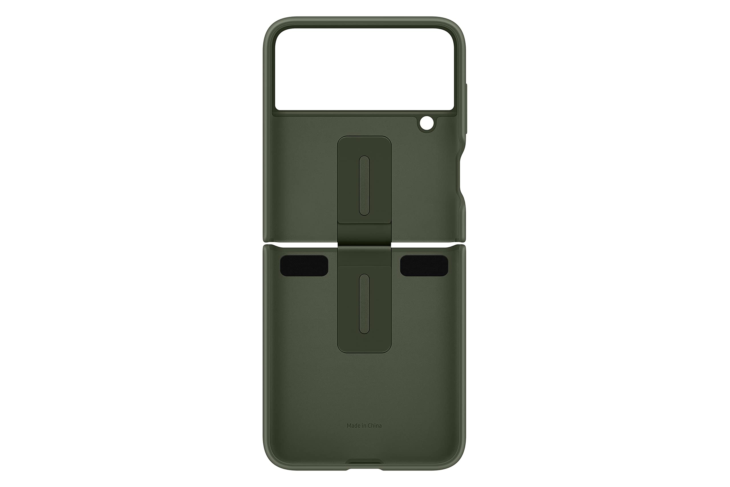 Samsung Galaxy Z Flip4 Silicone Cover with Ring (Green) – US Version