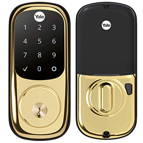 Yale Assure Lock  Brass Touchscreen Keypad Door Lock