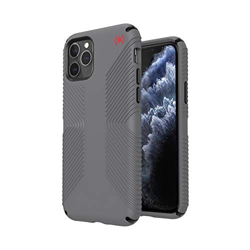 Speck Presidio2 Grip iPhone 11 Pro Case – Graphite Grey/Cathedral Grey/Black/Blood Red