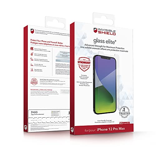 ZAGG InvisibleShield Glass Elite+ for iPhone 12 Pro Max