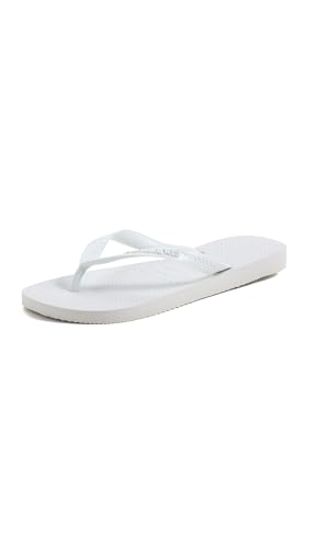 Havaianas Top Flip Flops for Women (White, 7-8)