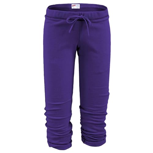 Soffe Women’s Juniors Football Capri – New Purple (Large)