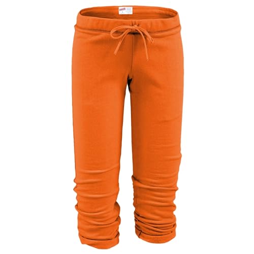 Soffe Women’s Juniors Football Capri – Orange (Medium)