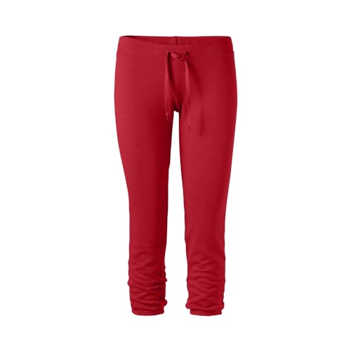 Soffe Women’s Juniors Football Capri – Red (Medium)