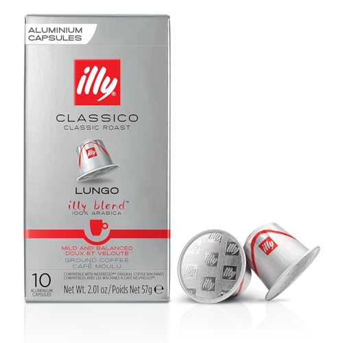 Illy Espresso Capsules  Classico Lungo (10 Count)