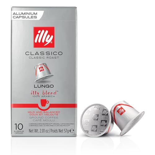 Illy Espresso Capsules – Classico Lungo (10 Count)