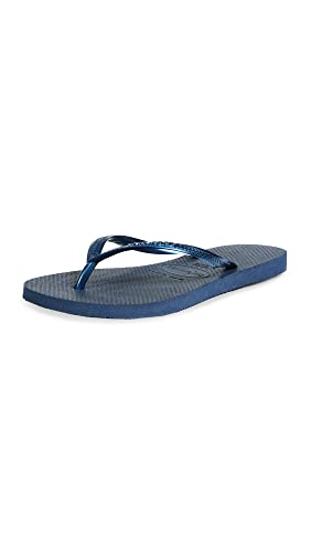 Havaianas Women’s Slim Flip Flop (Navy Blue, 5-6)