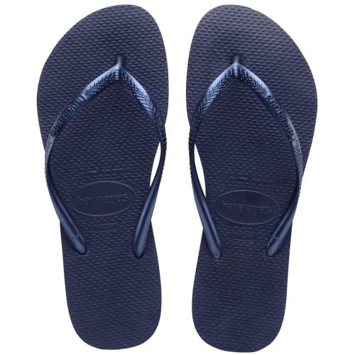 Havaianas Women’s Slim Flip Flop (Navy Blue, 5-6)