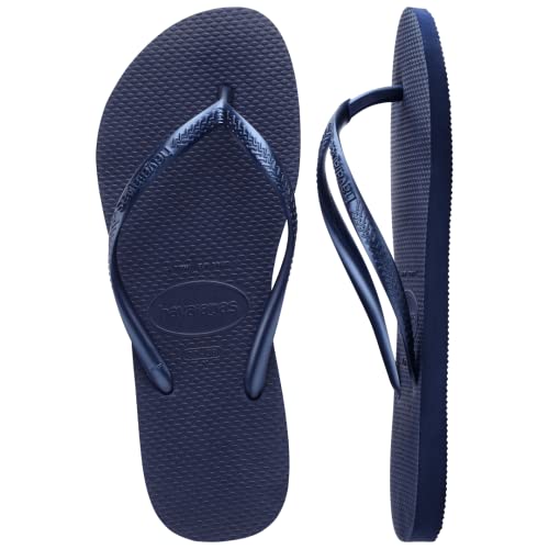 Havaianas Women’s Slim Flip Flop (Navy Blue, 5-6)