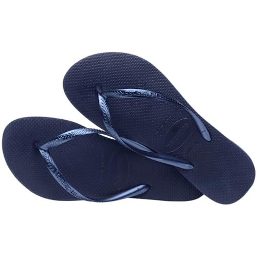 Havaianas Women’s Slim Flip Flop (Navy Blue, 5-6)