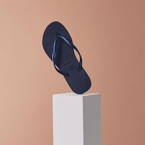 Havaianas Women’s Slim Flip Flop (Navy Blue, 5-6)