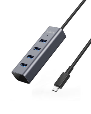 Anker USB C Hub, 4 USB 3.0 Ports, Aluminum USB-C toUSBAdapter, Compatible with MacBook